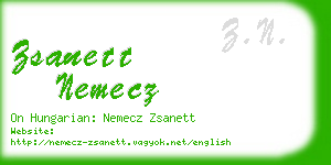 zsanett nemecz business card